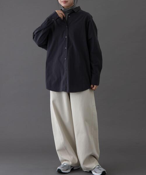 Theory 21aw エコレザードルマンスリーブシャツ URBAN RESEARCH DOORS（アーバンリサーチドアーズ） ブラウス シャツ