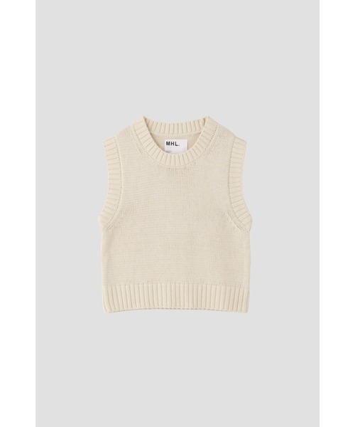「MHL.」 ニットベスト 2 オフホワイト レディース_画像7