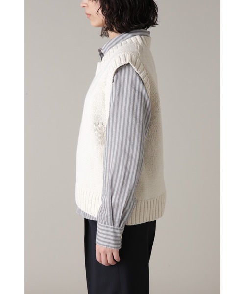 「MHL.」 ニットベスト 2 オフホワイト レディース_画像9