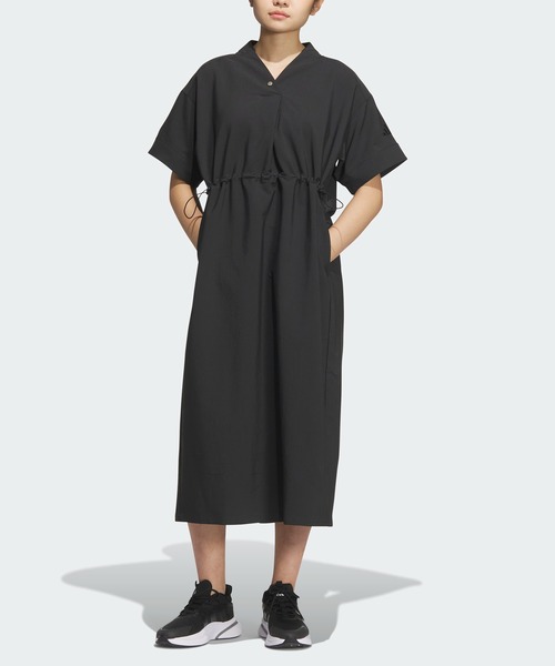 adidas（アディダス） 半袖ワンピース MEDIUM ブラック レディース