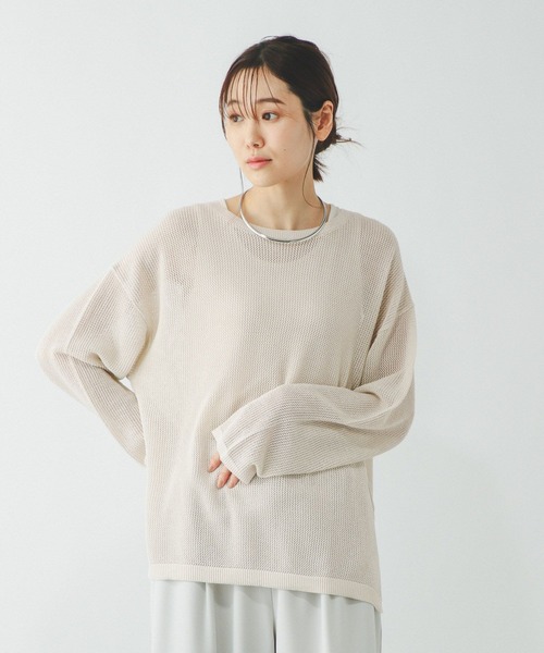 「GLOBAL WORK」 長袖ニット MEDIUM イエロー レディース_画像5