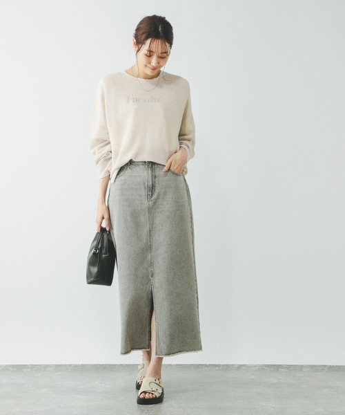 「GLOBAL WORK」 長袖ニット MEDIUM イエロー レディース_画像8