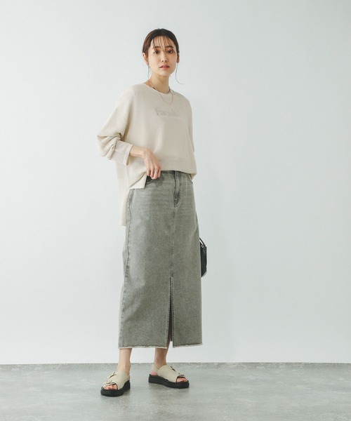 「GLOBAL WORK」 長袖ニット MEDIUM イエロー レディース_画像9