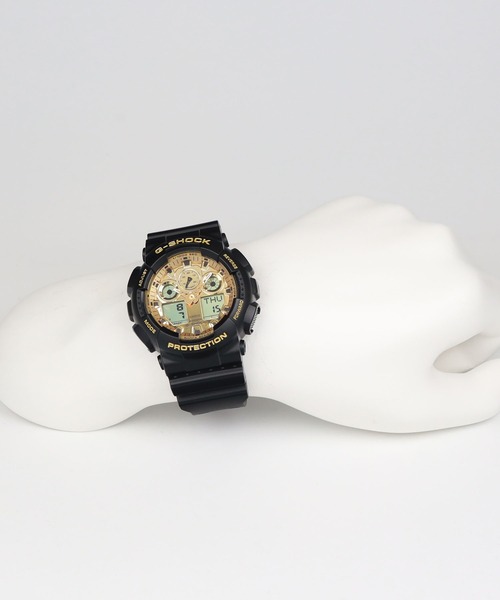 G-SHOCK 「G-SHOCK」 デジタル腕時計 FREE ブラック×ゴールド メンズ