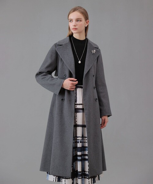 ANAYI（アナイ） トレンチコート コート カシミヤドレストレンチコート