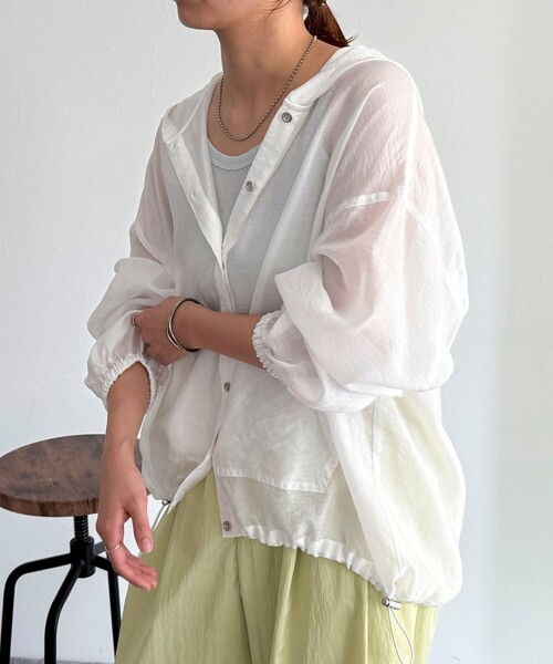 「fredy emue」 長袖ブラウス 38 グレイッシュベージュ レディース_画像5