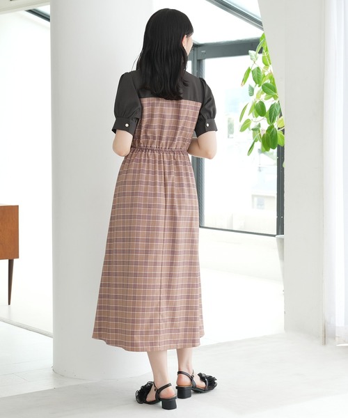 「ASTORIA ODIER」 半袖ワンピース MEDIUM ブラック レディース_画像5