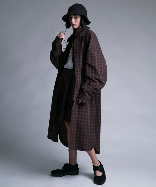 「my beautiful landlet」 シャツワンピース 0 ネイビー レディース_画像2