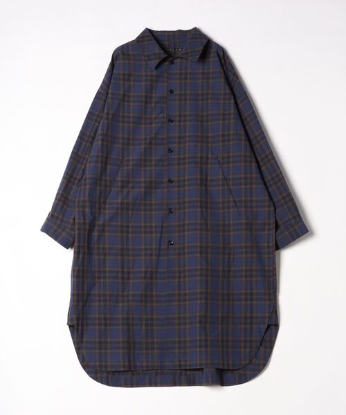 「my beautiful landlet」 シャツワンピース 0 ネイビー レディース_画像9