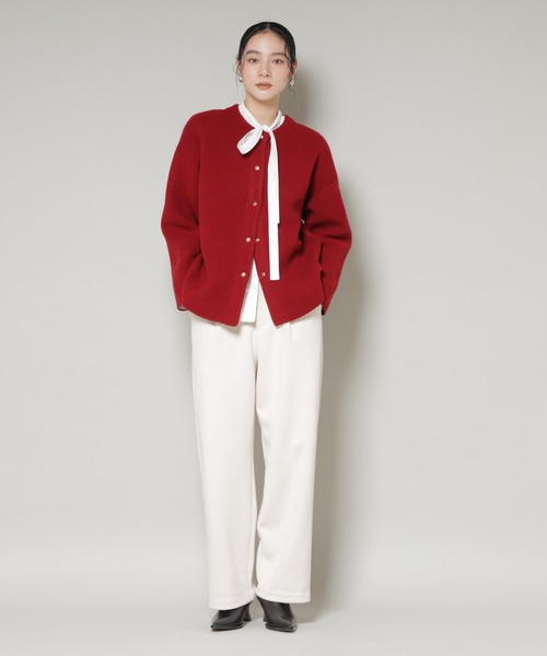 NANO universe（ナノ・ユニバース） カーディガン ダブルフェイス