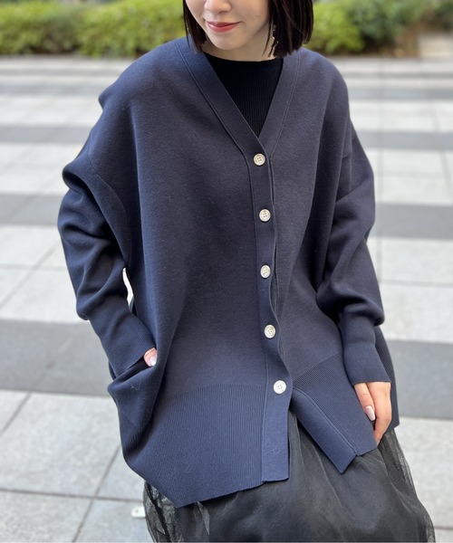 「A part by」 ニットカーディガン FREE オフホワイト レディース_画像3