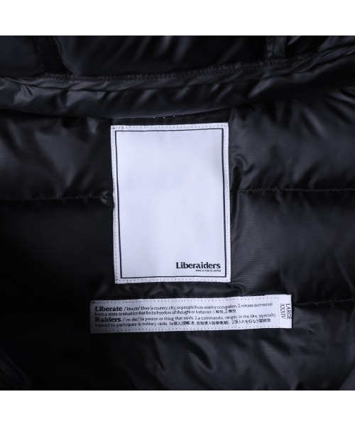 ダウンジャケット ダウン Liberaiders DOWN HALF ZIP HOODIE（リベレイダース ダウン ハーフジップ フーディ） メンズの画像