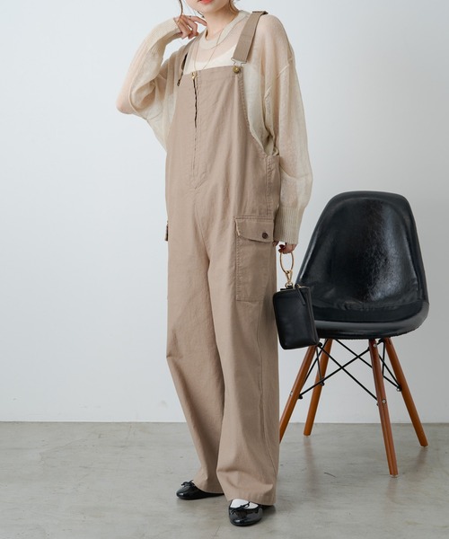 pual ce cin 「PUAL CE CIN」 オーバーオール FREE ベージュ
