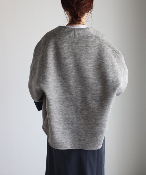 「＆HALF」 「noa-ge」ブルゾン M グレー レディース_画像4