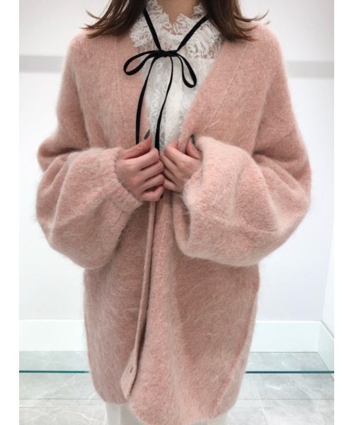 LA8933 新品タグ付 セルフォード カーディガン ピンク アクリル F CELFORD（セルフォード） ニットカーディガン FREE ピンク レディース