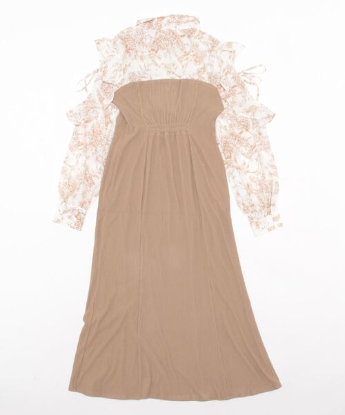 「dazzlin」 ドッキングワンピース FREE ネイビー レディース_画像2