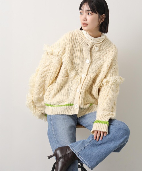 AULA AILA（アウラ アイラ） ニット セーター AULAコンビ編み