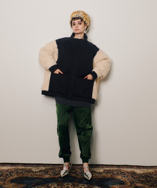 manana suerte（マニャーナスエルテ） 中綿ブルゾン FREE グレー