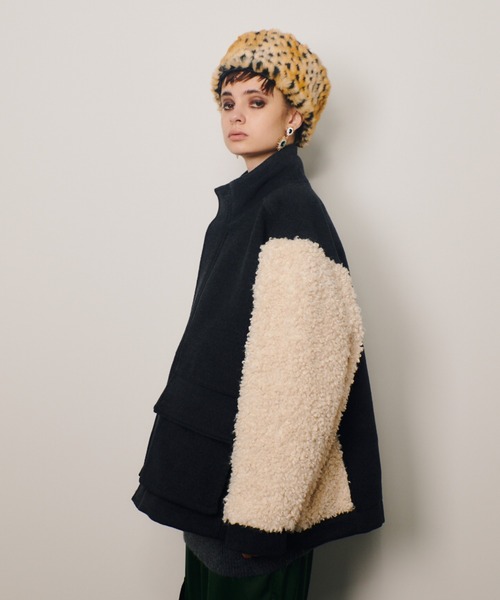 manana suerte（マニャーナスエルテ） 中綿ブルゾン FREE グレー