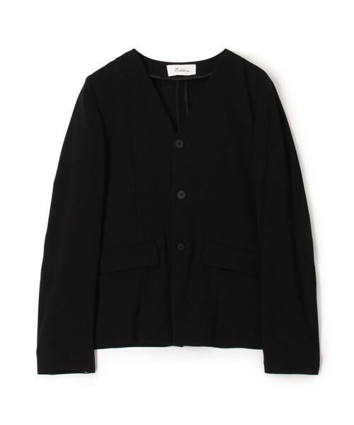 Edition（エディション） ノーカラージャケット 34 ブラック