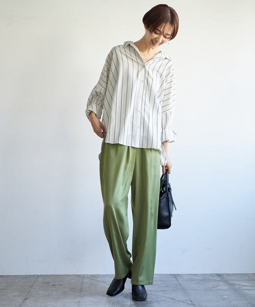 「LEPSIM」 長袖シャツ FREE オレンジ レディース_画像2