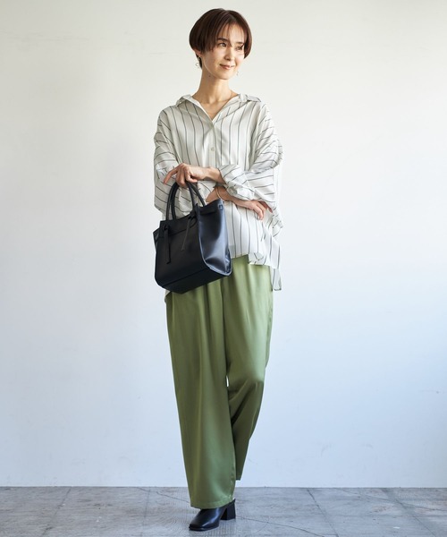 「LEPSIM」 長袖シャツ FREE オレンジ レディース_画像3