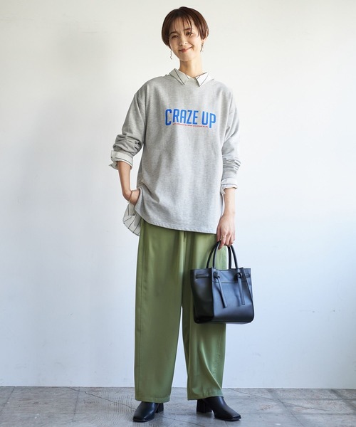 「LEPSIM」 長袖シャツ FREE オレンジ レディース_画像5