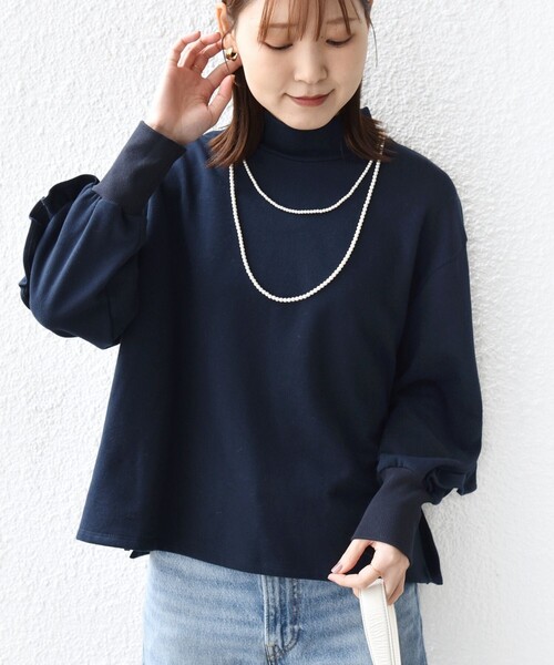 ＊モック☆トップス全て3枚で3,000円ぺージ＊ SHIPS（シップス） tシャツ 「WEB限定」「手洗い可能」モックネック 袖