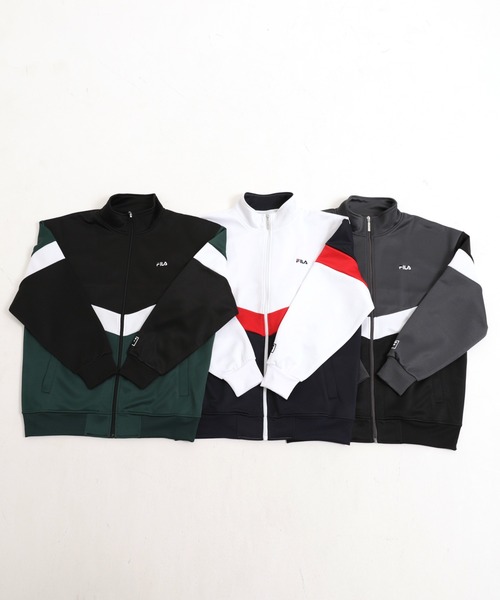 FILA（フィラ） セットアップ M ブラック×グリーン メンズ : ZOZOTOWN