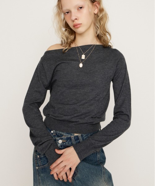 Hiand ハイアンド未着用3way オフショルダー　ニット 3way Layered Off-Shoulder Knit - HIAND