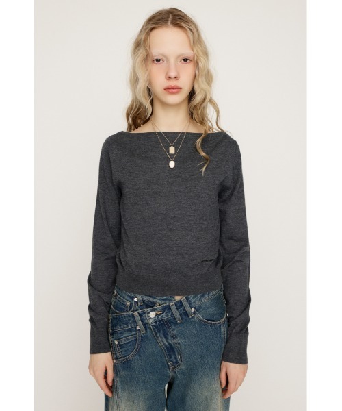 SLY（スライ） ニット セーター OFF SHOULDER 2WAY HG TOPS オフ