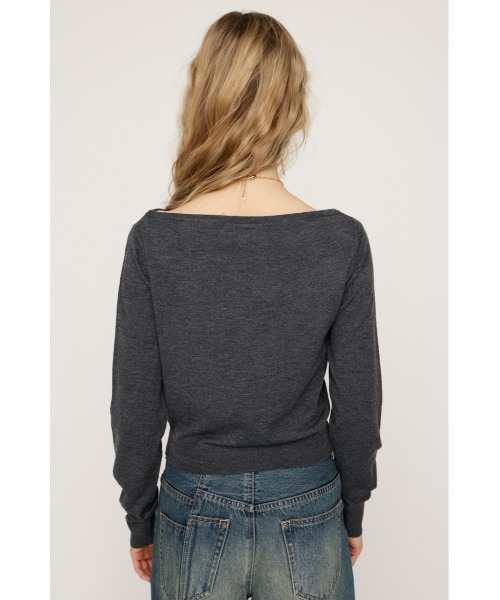 SLY（スライ） ニット セーター OFF SHOULDER 2WAY HG TOPS オフ