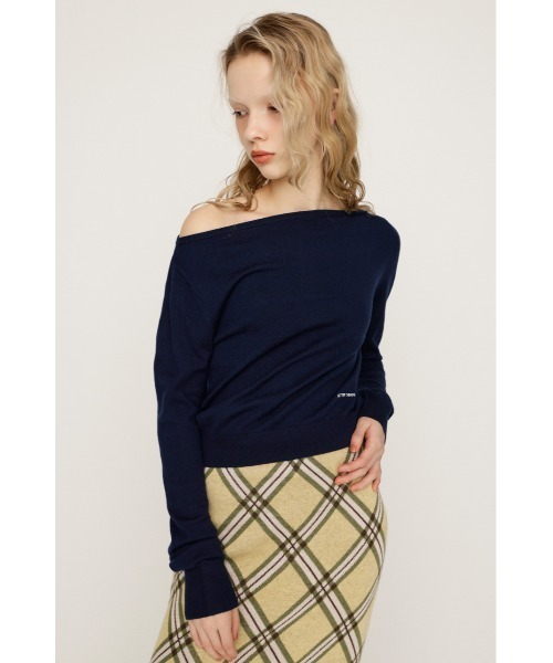 SLY（スライ） ニット セーター OFF SHOULDER 2WAY HG TOPS オフ
