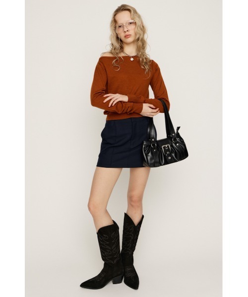 ニット/セーター 2WAY OFF SHOULDER KNIT TOPS SLY（スライ） ニット セーター 「MAYWAY」OFF SHOULDER 2P TOPS オフ