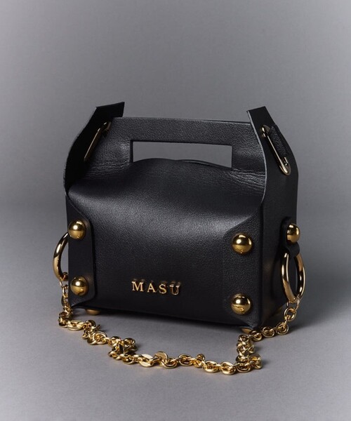 ショルダーバッグ バッグ 「MASU/エムエーエスユー」LEATHER CAKE BAG/レザーケーキバッグ レディースの画像