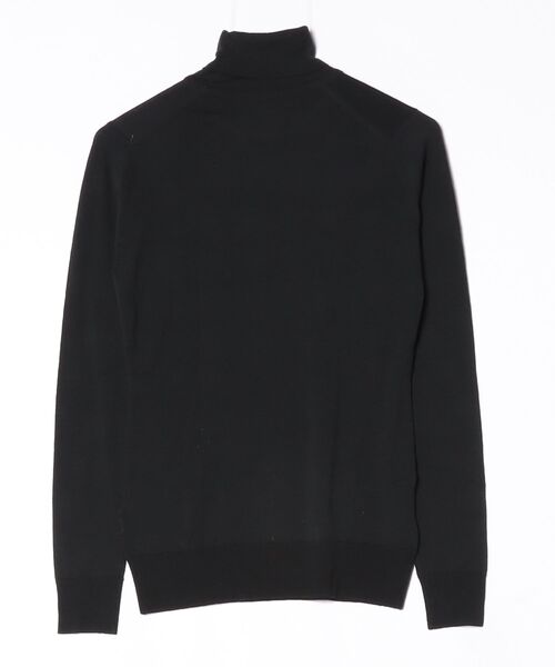 JOHN SMEDLEY」 タートルネックニット L ブラック レディース JOHN 