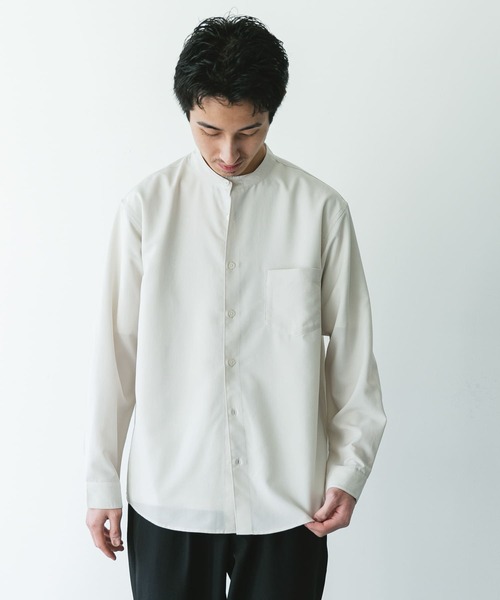 「URBAN RESEARCH DOORS」 長袖シャツ LARGE ライトグレー メンズ_画像2