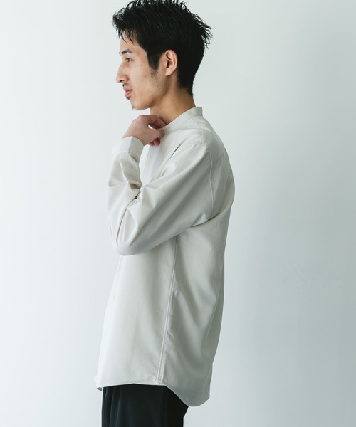「URBAN RESEARCH DOORS」 長袖シャツ LARGE ライトグレー メンズ_画像3