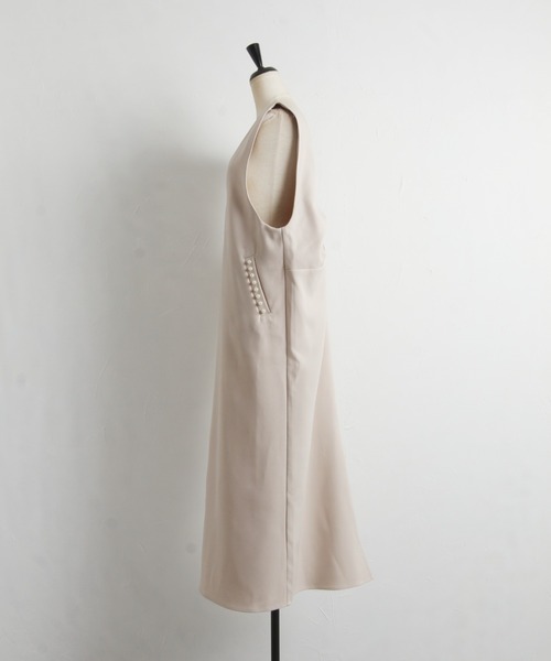 「tocco closet」 サロペットスカート M グレイッシュベージュ レディース_画像5