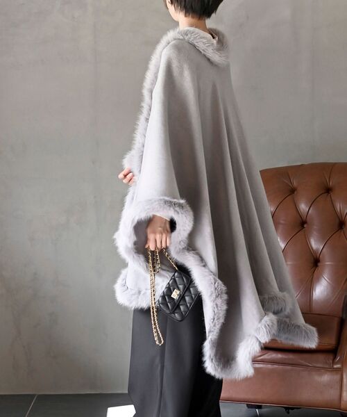 「rps」 ポンチョ フリー ベージュ系その他 レディース_画像4