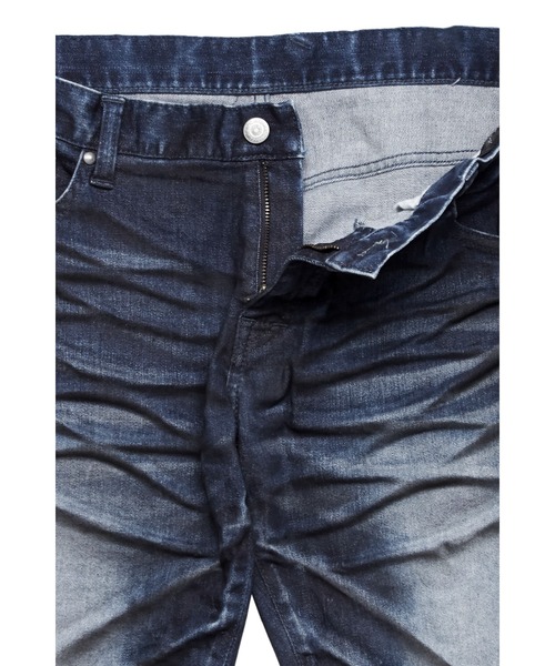 「TORNADO MART」 デニムパンツ L レッド メンズ_画像4