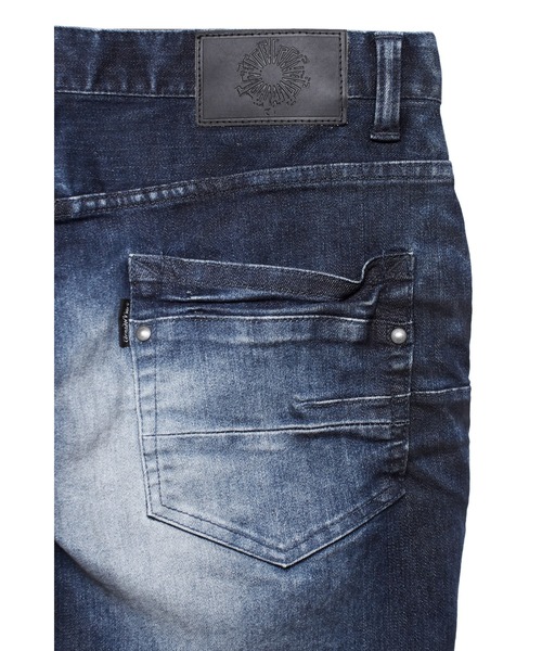 「TORNADO MART」 デニムパンツ L レッド メンズ_画像8