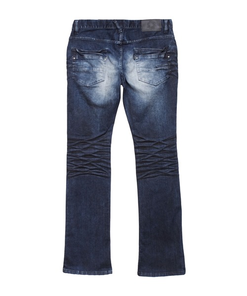 「TORNADO MART」 デニムパンツ L レッド メンズ_画像9