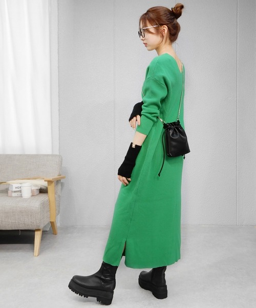 「minia」 ブーツ LL ブラック レディース_画像2