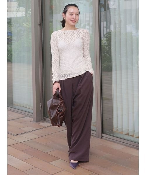 「styling/」 長袖カットソー FREE ブラック レディース_画像5