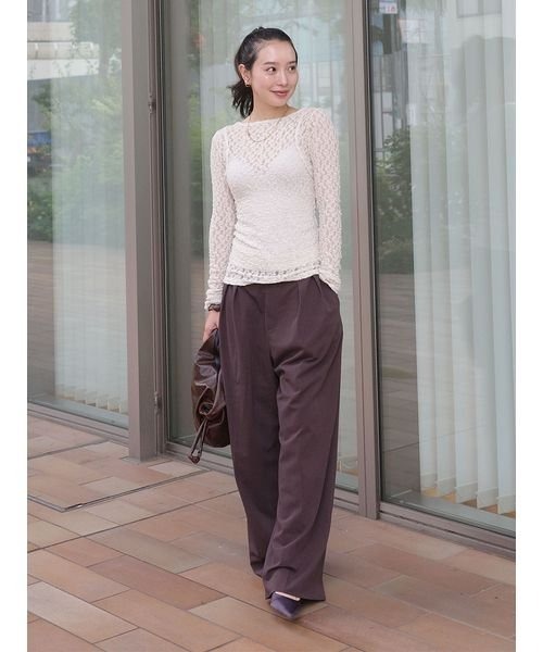 「styling/」 長袖カットソー FREE ブラック レディース_画像7