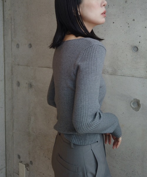 「y/m by RIKA」 ニットカーディガン FREE ブラック レディース_画像5