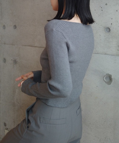 「y/m by RIKA」 ニットカーディガン FREE ブラック レディース_画像8