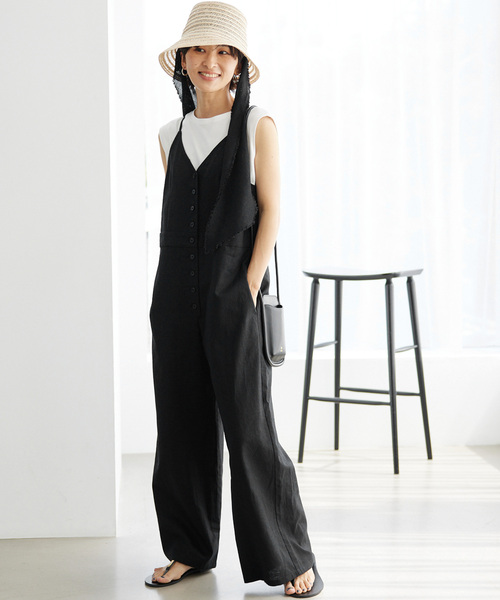 「JOURNAL STANDARD relume」 オーバーオール FREE ブルー レディースの画像