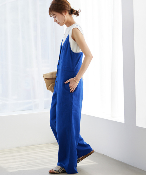 「JOURNAL STANDARD relume」 オーバーオール FREE ブルー レディースの画像